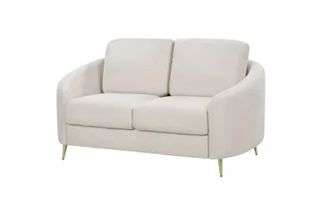2-sitssoffa Beliani Trosa Beige, guld Beige||GOLD - Møbler - Sofaer - 2 personers sofa