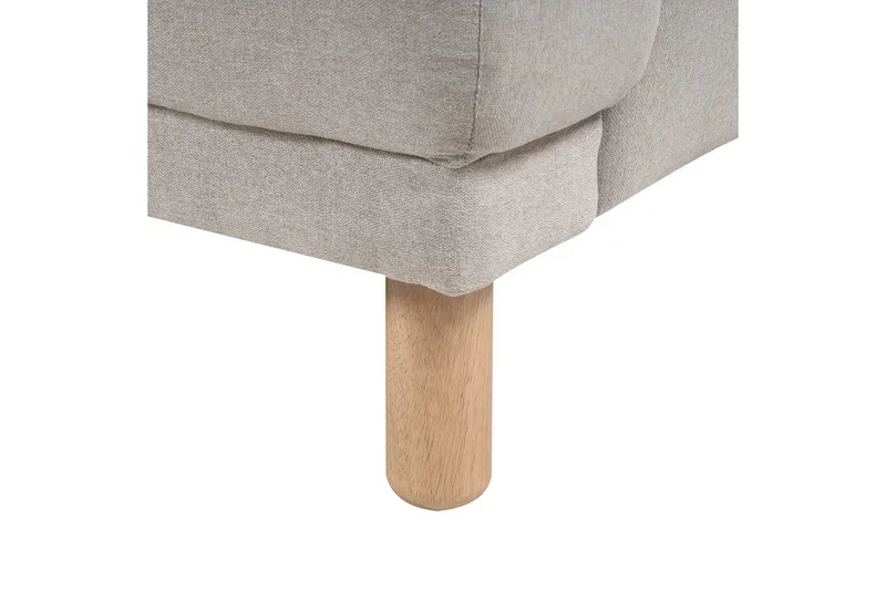 2-sitssoffa Beliani Tuve Beige, ljust trä, Bouclé Beige||Light colored wood VALUE_MISSING_2 - Møbler - Sofaer - 2 personers sofa