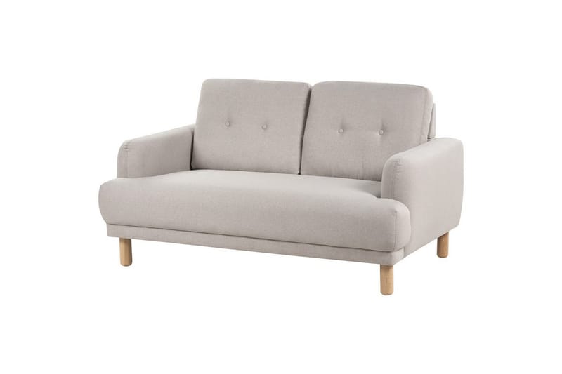 2-sitssoffa Beliani Tuve Beige, ljust trä, Bouclé Beige||Light colored wood VALUE_MISSING_2 - Møbler - Sofaer - 2 personers sofa
