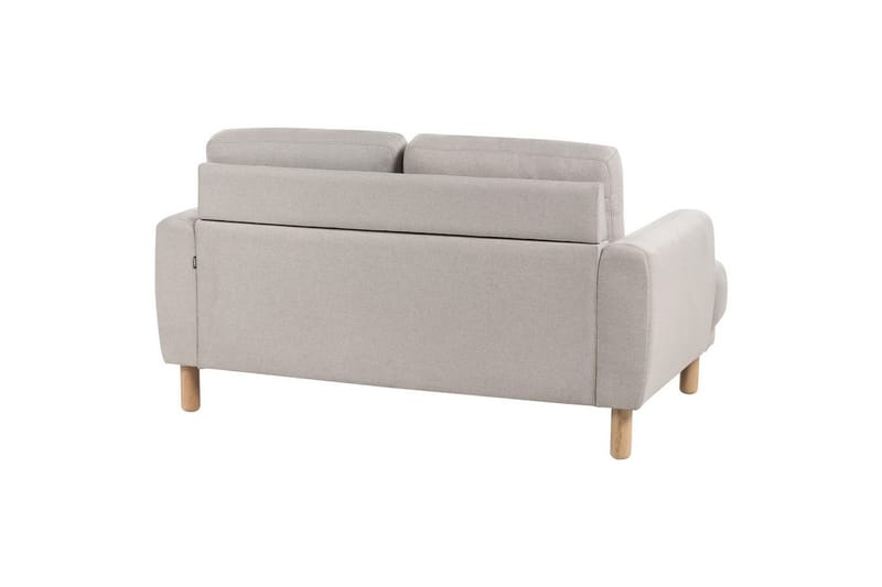 2-sitssoffa Beliani Tuve Beige, ljust trä, Bouclé Beige||Light colored wood VALUE_MISSING_2 - Møbler - Sofaer - 2 personers sofa