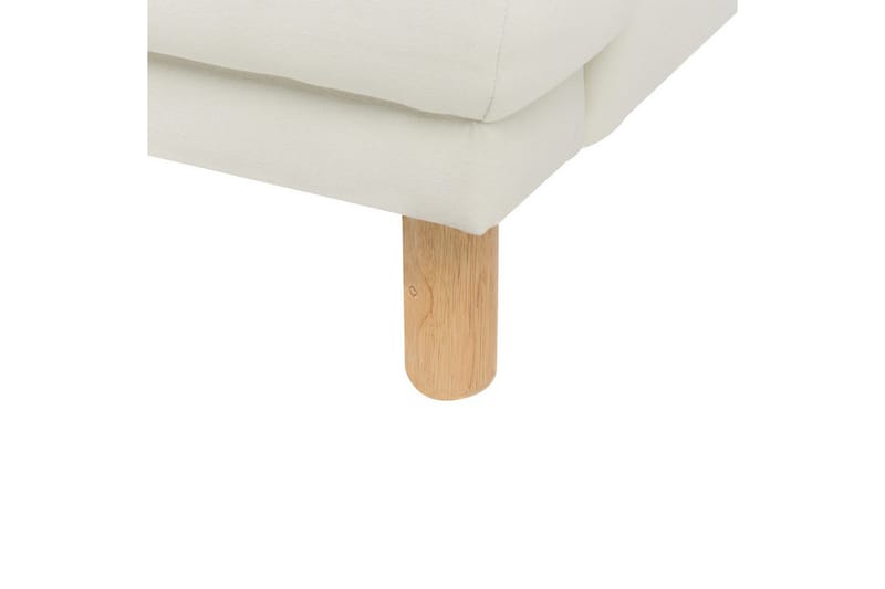 2-sitssoffa Beliani Tuve Beige, ljust trä, Bouclé White||Light colored wood VALUE_MISSING_4 - Møbler - Sofaer - 2 personers sofa
