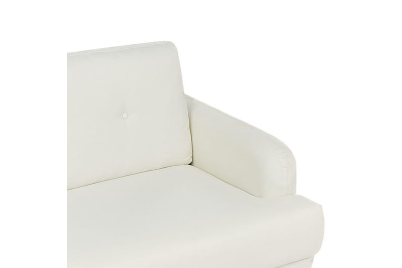 2-sitssoffa Beliani Tuve Beige, ljust trä, Bouclé White||Light colored wood VALUE_MISSING_4 - Møbler - Sofaer - 2 personers sofa