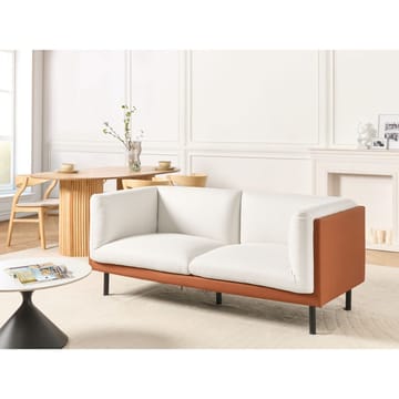 2-personers sofa Vorgod - Hvid, brun, sort - Møbler - Sofaer - Lædersofaer
