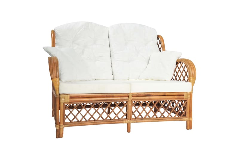 2-personers sofa rattan lysebrun - Brun - Havemøbler - Loungemøbler - Loungesofaer