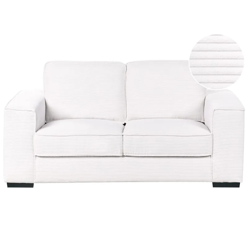2-personers sofa Vikran, Hvid, Sort