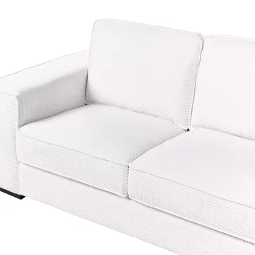 2-personers sofa Vikran - Hvid, Sort - Møbler - Sofaer - 2 personers sofa