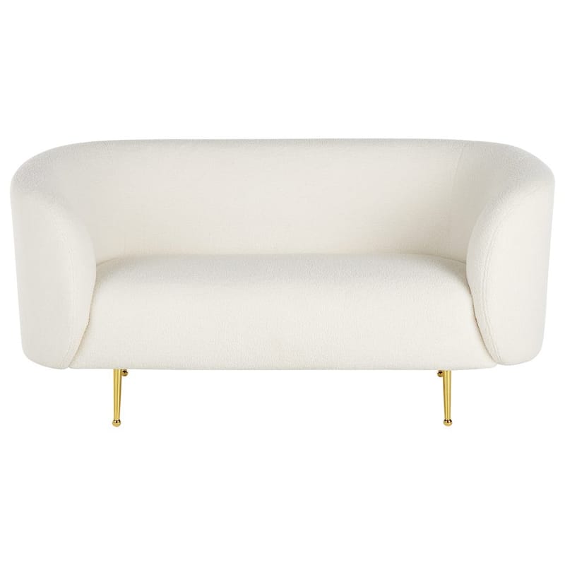 2-personers sofa Loen - Hvid, guld - Møbler - Sofaer - 2 personers sofa