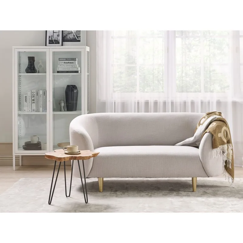 2-personers sofa Loen - Beige, guld - Møbler - Sofaer - 2 personers sofa