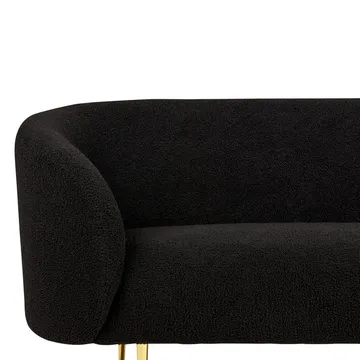 2-personers sofa Loen - Sort, guld - Møbler - Sofaer - 2 personers sofa