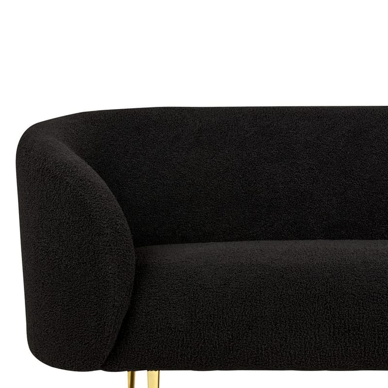 2-personers sofa Loen - Sort, guld - Møbler - Sofaer - 2 personers sofa