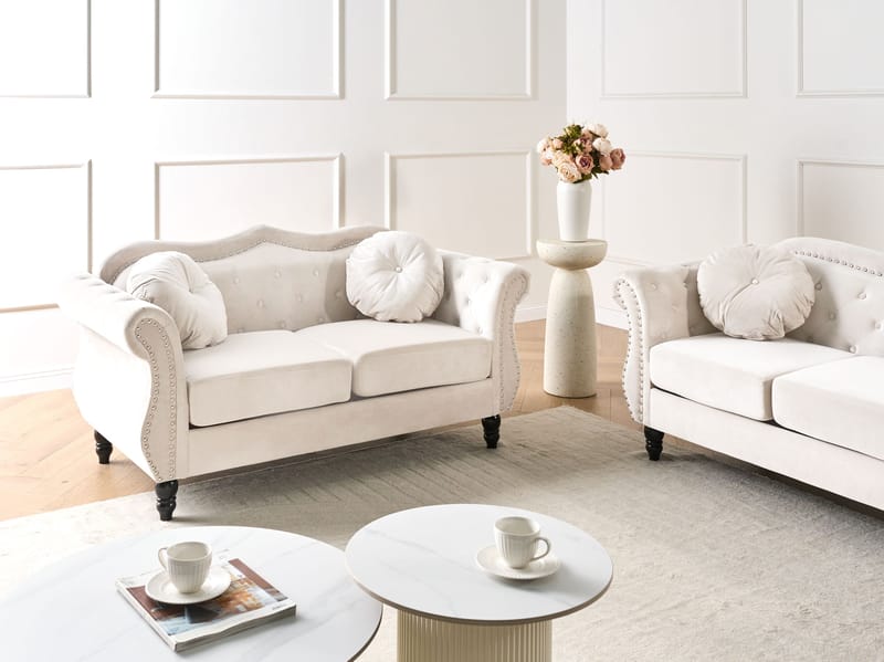 2-personers sofa Skien - Lys beige - Møbler - Sofaer - 2 personers sofa