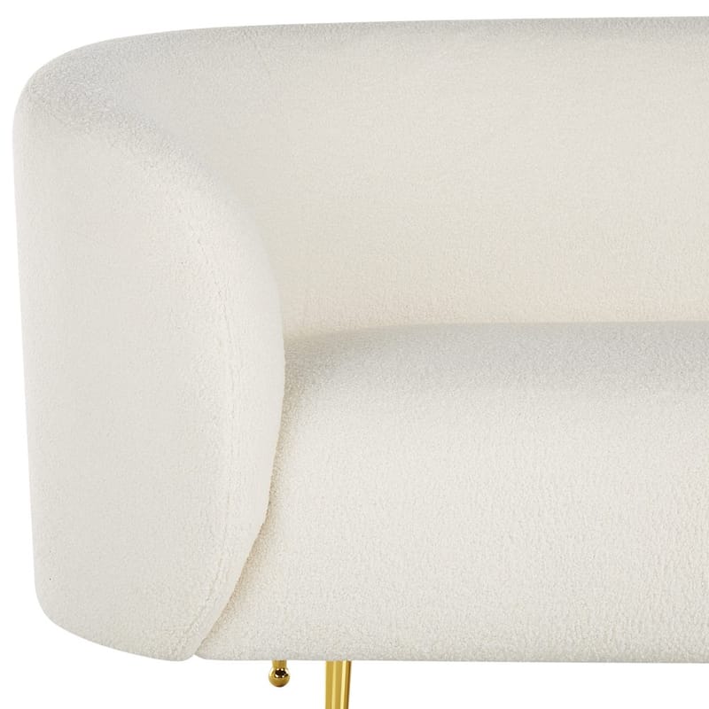 2-personers sofa Loen - Hvid, guld - Møbler - Sofaer - 2 personers sofa