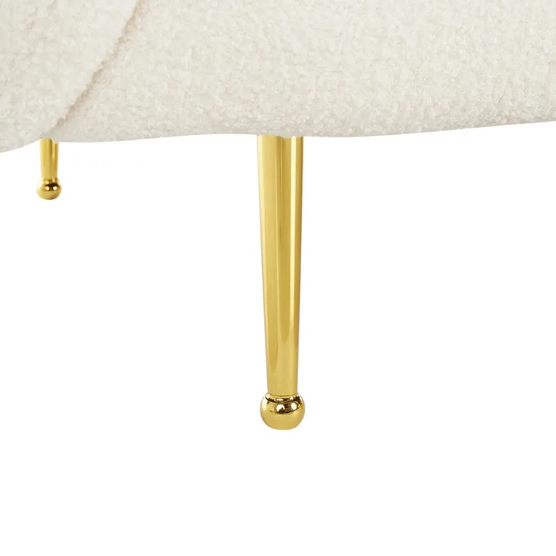 2-personers sofa Loen - Hvid, guld - Møbler - Sofaer - 2 personers sofa