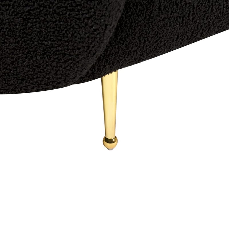 2-personers sofa Loen - Sort, guld - Møbler - Sofaer - 2 personers sofa