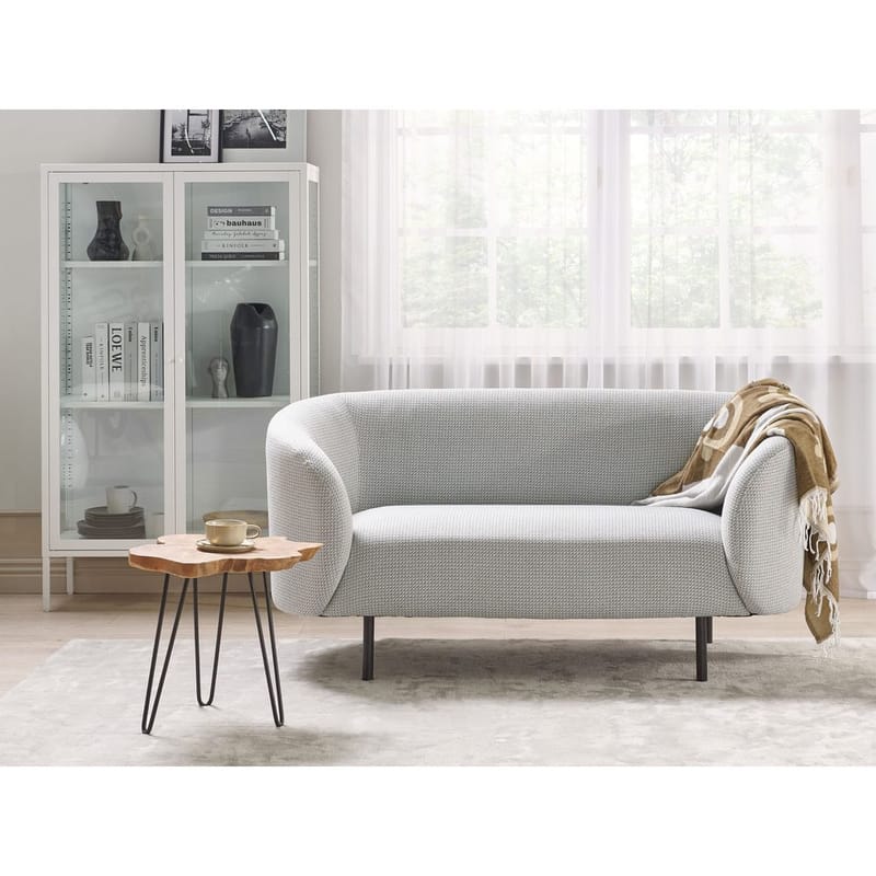 2-personers sofa Loen - Hvid, Sort - Møbler - Sofaer - 2 personers sofa