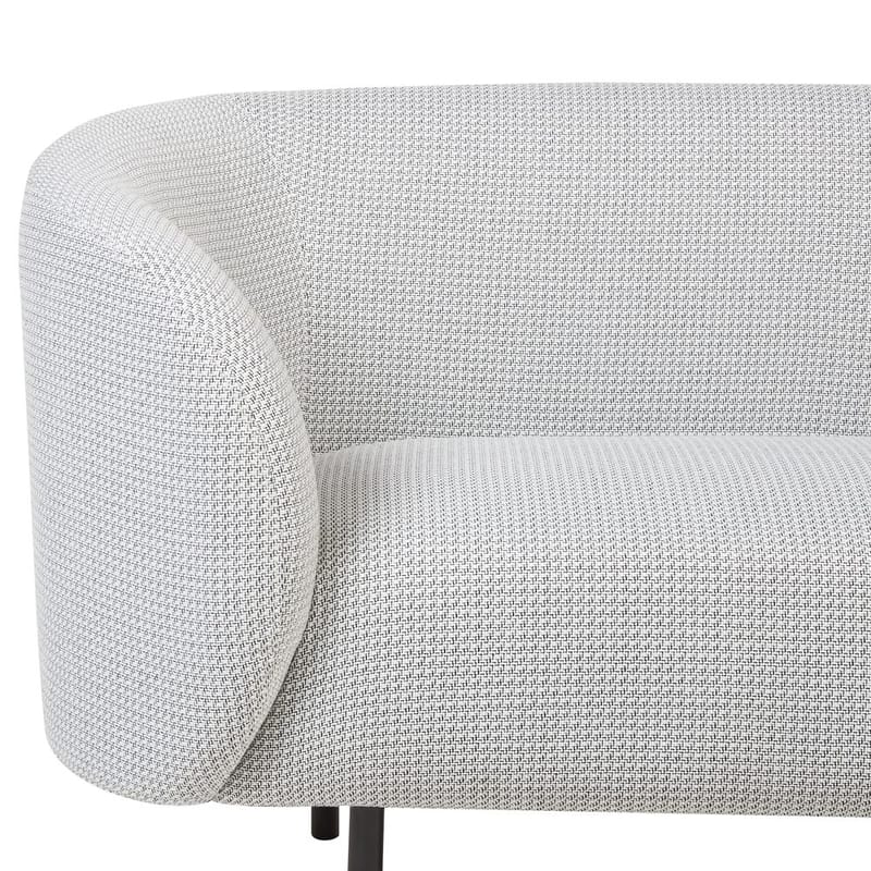 2-personers sofa Loen - Hvid, Sort - Møbler - Sofaer - 2 personers sofa