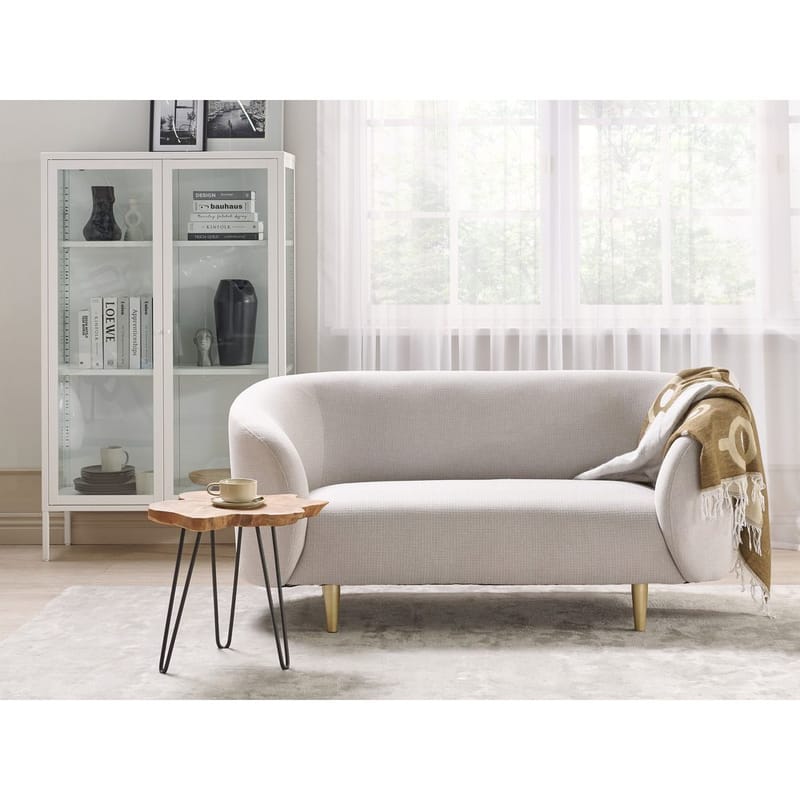 2-personers sofa Loen - Beige, guld - Møbler - Sofaer - 2 personers sofa