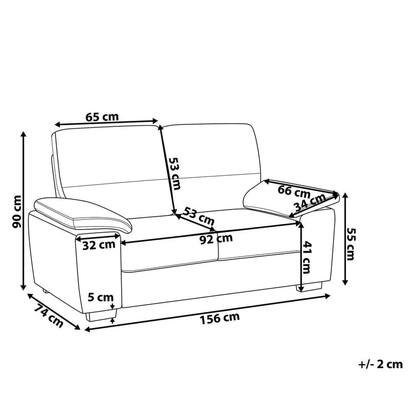 2-personers sofa Vogar - Møbler - Sofaer - 2 personers sofa