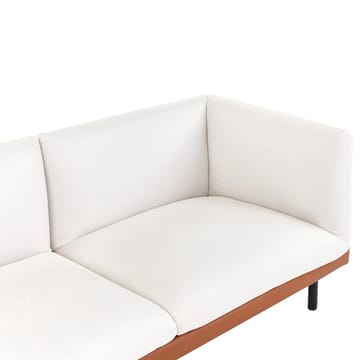 2-personers sofa Vorgod - Hvid, brun, sort - Møbler - Sofaer - Lædersofaer