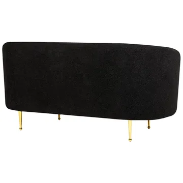 2-personers sofa Loen - Sort, guld - Møbler - Sofaer - 2 personers sofa
