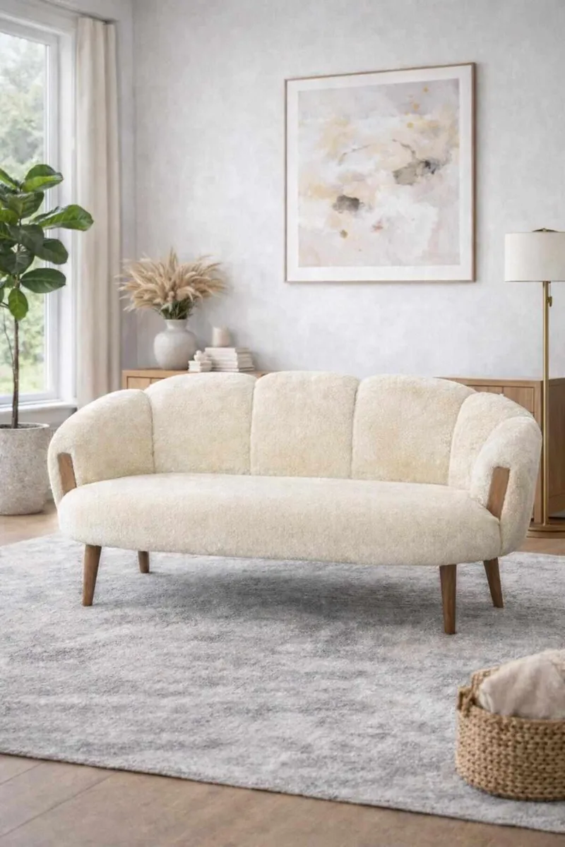 2-personers sofa Atelier Del Sofa Star (128 x 102 x 65 cm) Creme - Møbler - Sofaer - 2 personers sofa