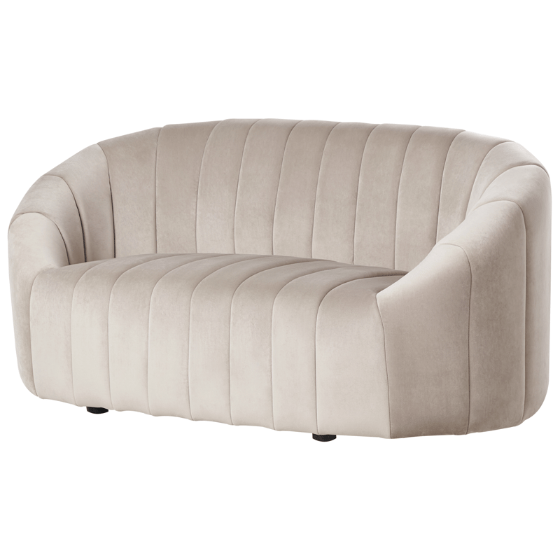 2-personers sofa Malung - Beige - Møbler - Sofaer - Velour sofaer