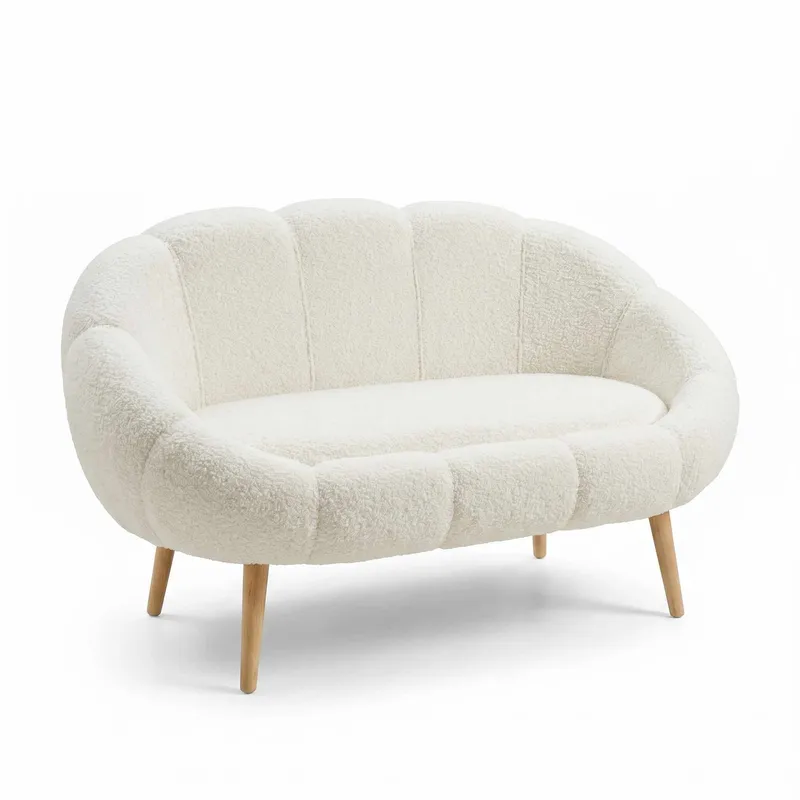 2-personers sofa Atelier Del Sofa Lida (130 x 105 x 50 cm) Hvid, undefined
