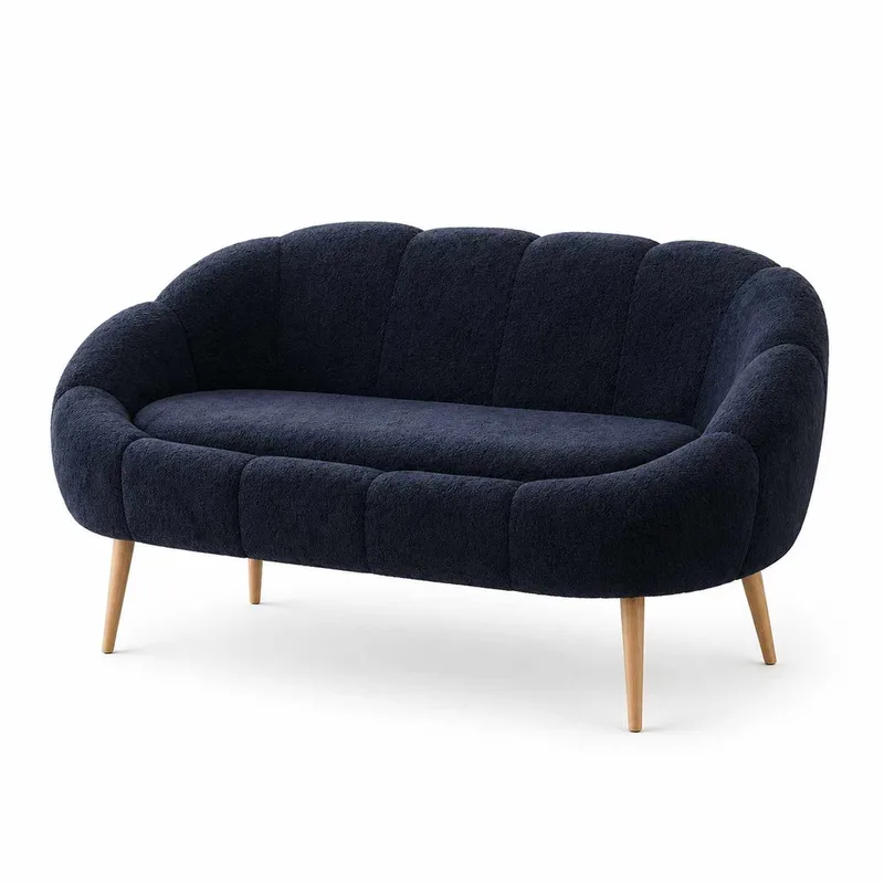2-personers sofa Atelier Del Sofa Lida (130 x 105 x 50 cm) Antracit, undefined
