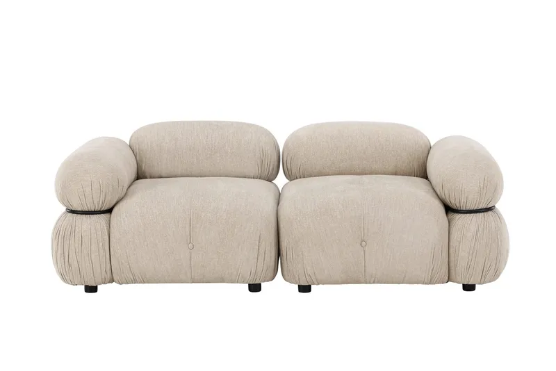2-personers sofa Venture Home Mika - beige - Møbler - Sofaer - 2 personers sofa