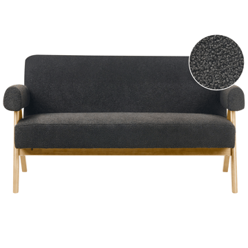 2-personers sofa Tamre - Sort, lysebrun - Møbler - Sofaer - 2 personers sofa