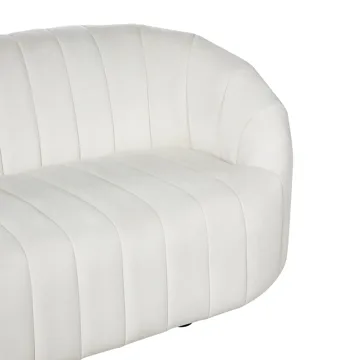 2-personers sofa Malung - Off-White - Møbler - Sofaer - Velour sofaer