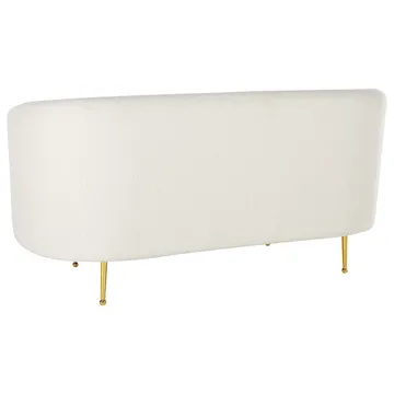 2-personers sofa Loen - Hvid, guld - Møbler - Sofaer - 2 personers sofa