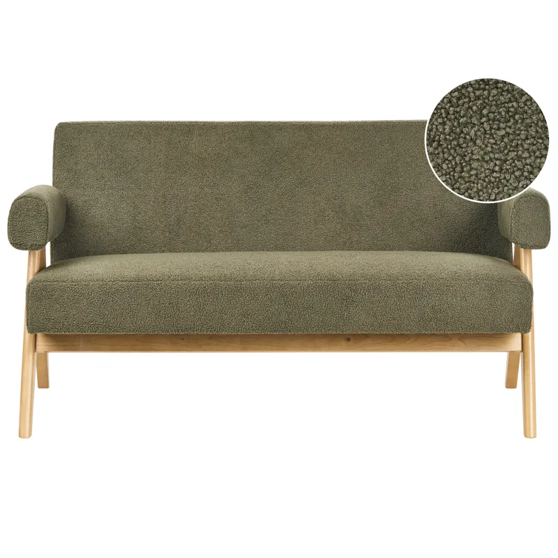 2-personers sofa Tamre, Grøn, lysebrun