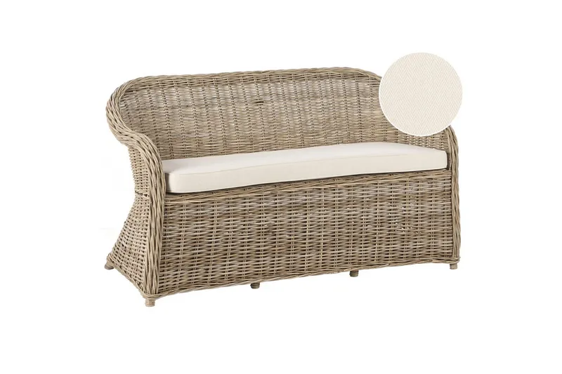 2.5-sitssoffa Beliani Susua Nature||White, undefined