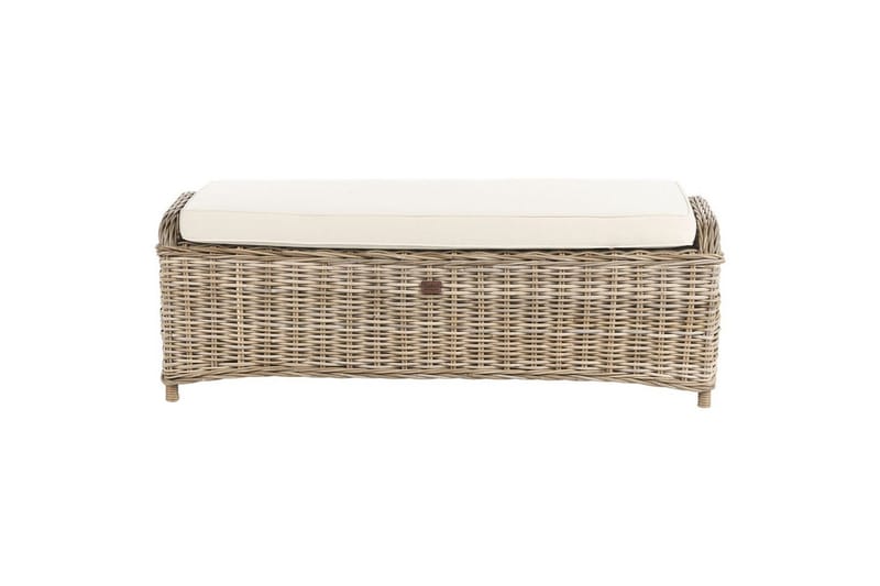 2.5-sitssoffa med fotpall Beliani Susua NO_BRAND Nature||Cream white - Møbler - Sofaer - Sofagrupper