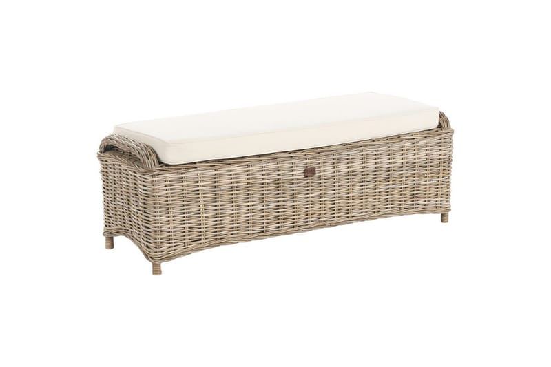 2.5-sitssoffa med fotpall Beliani Susua NO_BRAND Nature||Cream white - Møbler - Sofaer - Sofagrupper