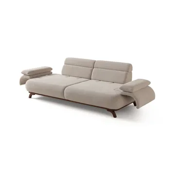 3-personers sofa Atelier Del Sofa Bonjo Valnød (246 x 81 x 97 cm) Beige - Beige - Møbler - Sofaer - 3 personers sofa