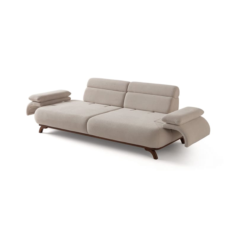 3-personers sofa Atelier Del Sofa Bonjo Valnød (246 x 81 x 97 cm) Beige - Beige - Møbler - Sofaer - 3 personers sofa