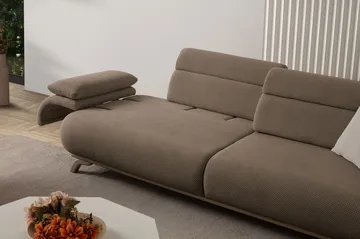3-personers sofa Atelier Del Sofa Bonjo Silver (246 x 81 x 97 cm) Jord - Jord - Møbler - Sofaer - 3 personers sofa