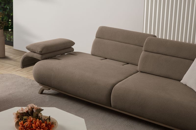 3-personers sofa Atelier Del Sofa Bonjo Silver (246 x 81 x 97 cm) Jord - Jord - Møbler - Sofaer - 3 personers sofa