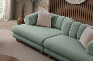 3-personers sofa Atelier Del Sofa Gloria (240 x 80 x 95 cm) Sea Green - Sea Green - Møbler - Sofaer - 3 personers sofa