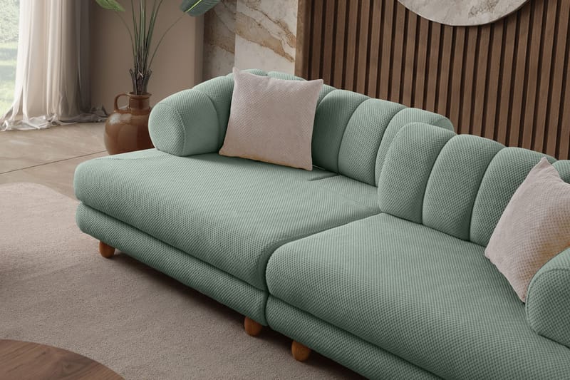 3-personers sofa Atelier Del Sofa Gloria (240 x 80 x 95 cm) Sea Green - Sea Green - Møbler - Sofaer - 3 personers sofa