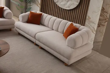 3-personers sofa Atelier Del Sofa Gloria (240 x 80 x 95 cm) Beige - Beige - Møbler - Sofaer - 3 personers sofa