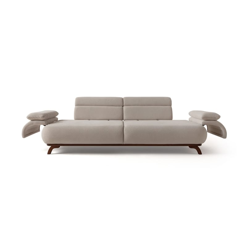 3-personers sofa Atelier Del Sofa Bonjo Valnød (246 x 81 x 97 cm) Beige - Beige - Møbler - Sofaer - 3 personers sofa