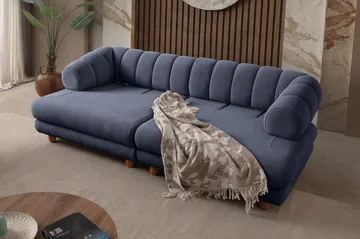 3-personers sofa Atelier Del Sofa Gloria (240 x 80 x 95 cm) Marineblå - Marineblå - Møbler - Sofaer - 3 personers sofa
