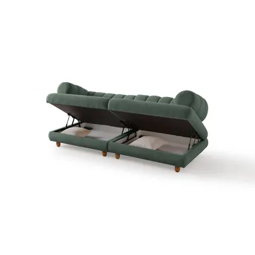 3-personers sofa Atelier Del Sofa Gloria (240 x 80 x 95 cm) Grøn - Grøn - Møbler - Sofaer - 3 personers sofa