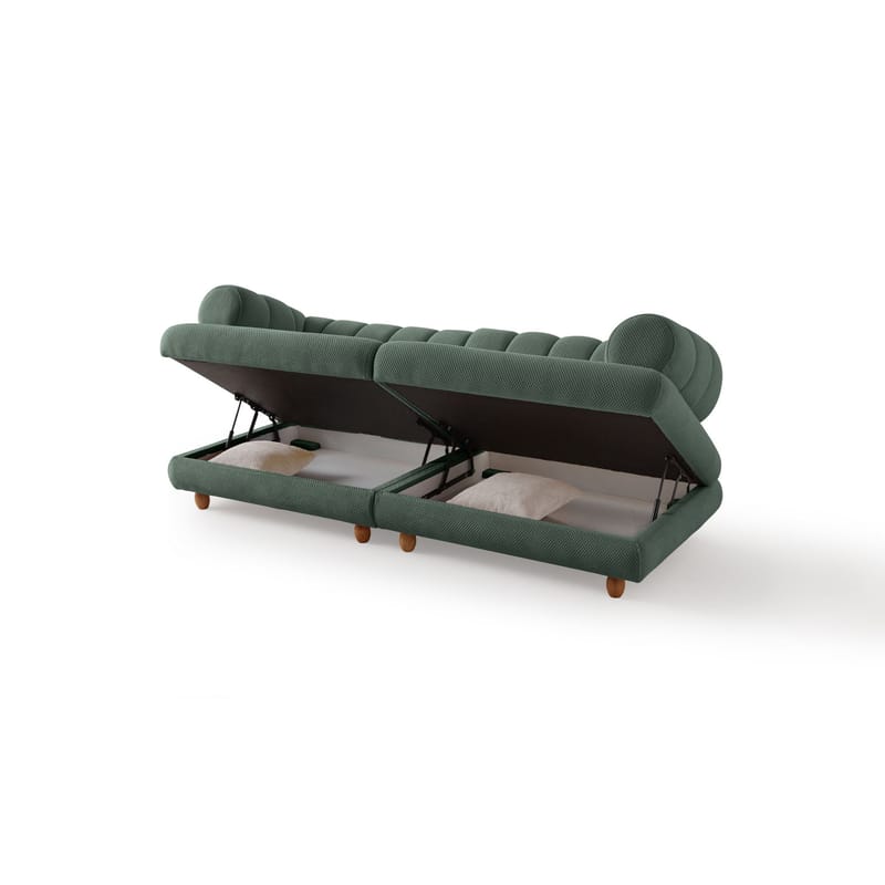 3-personers sofa Atelier Del Sofa Gloria (240 x 80 x 95 cm) Grøn - Grøn - Møbler - Sofaer - 3 personers sofa