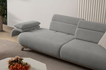 3-personers sofa Atelier Del Sofa Bonjo Silver (246 x 81 x 97 cm) Grå - Grå - Møbler - Sofaer - 3 personers sofa