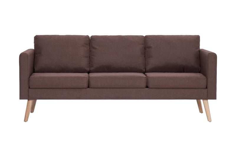 3-Personers Sofa I Stof Brun - Brun - 3 personers sofa