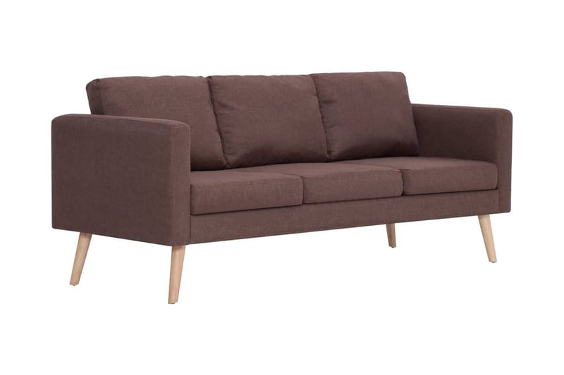 3-Personers Sofa I Stof Brun - Brun - 3 personers sofa